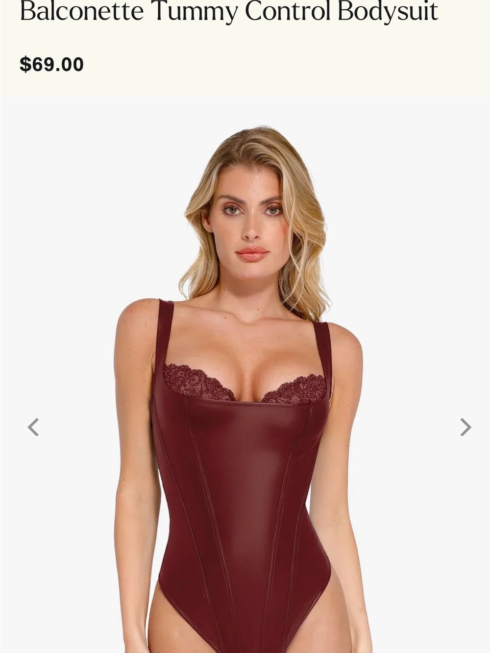 Popilush Balconette Tummy Control Bodysuit